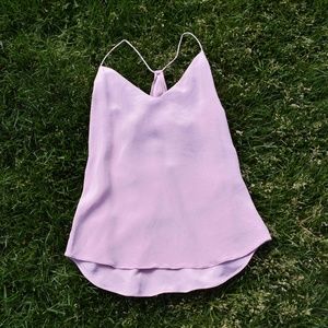 J Crew Racer Back Silky Top
